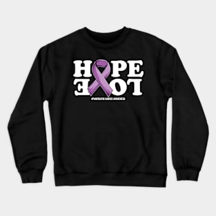 pancreatic Cancer Support | Purple Ribbon Squad Support pancreatic Cancer awareness Crewneck Sweatshirt